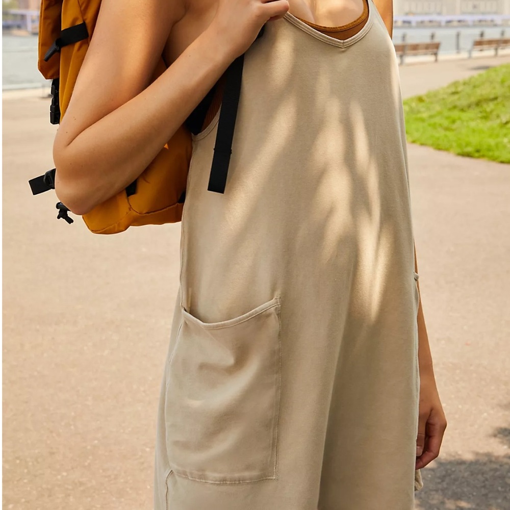 FP Movement by Free People Cream Jumpsuit